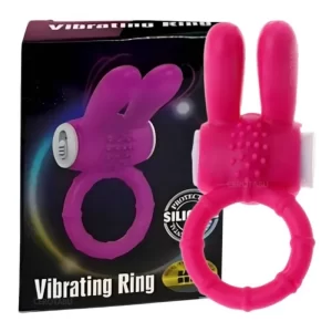 ANILLO VIBRADOR RABBIT ROSADO -PILAS